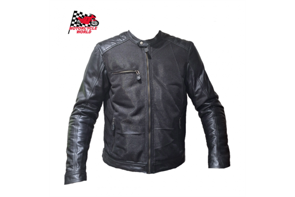 Leather Mesh black jacket...