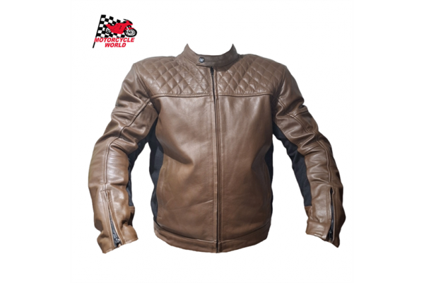 Black/brown leather jacket...